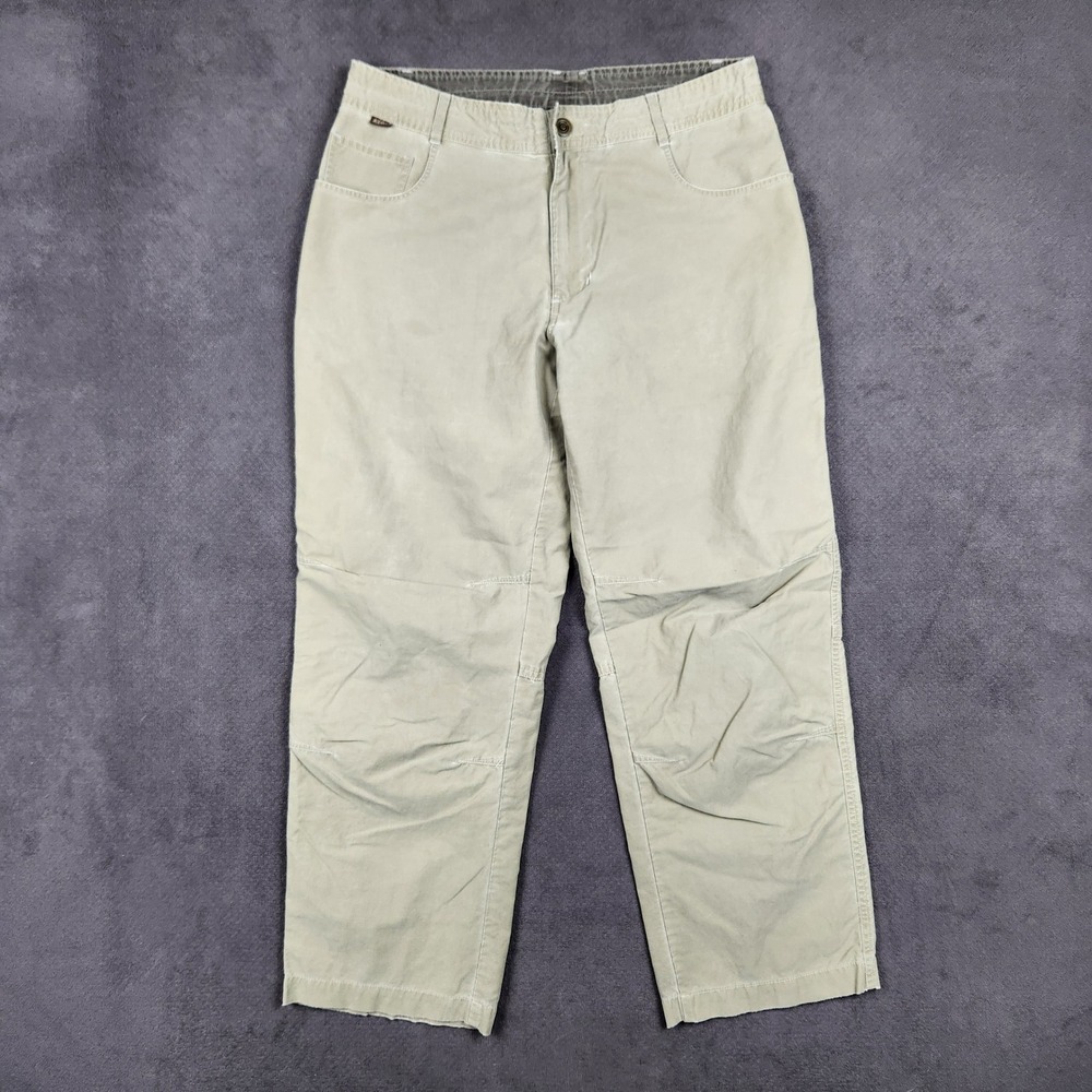 Kuhl Dry Hiking Pants Mens 32x32 Khaki Tan Lightweight Utility Measures 33x28